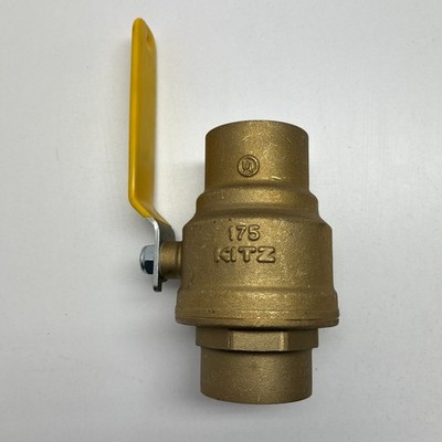 New Kitz 2'' Solder Valve Forged Brass Ball Valve 175PSI/600WOG/150WSP