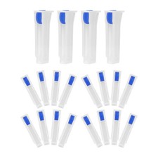 30Pcs Reusable Plastic Iv Roller Clamp Home Flow Regulator Precise White Valve