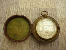 Lufft Antique Pocket Barometer in Case