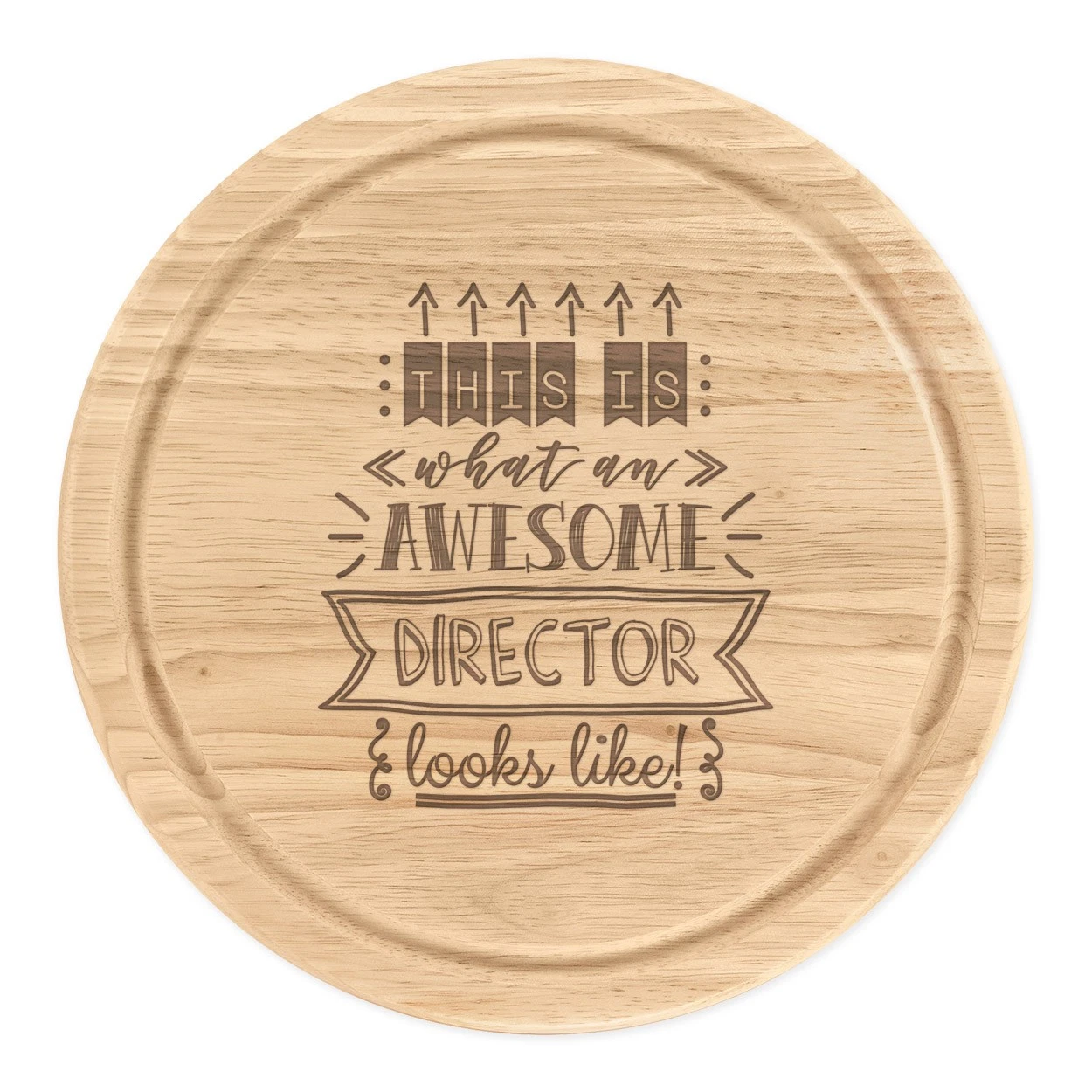 This Is What An Awesome Director Looks Like Round Chopping Cheese Board Boss