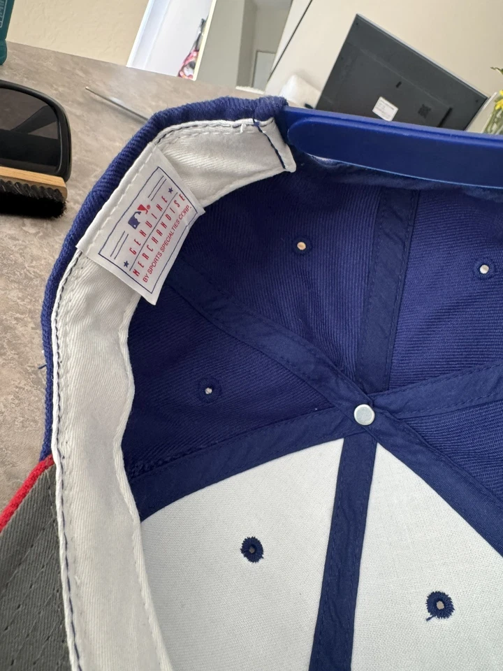 Gorra vintage años 90 Chicago CUBS Sports Specialties SNAPBACK HAT, ribete rojo/azul Foto 4 de 4