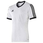 Adidas Small Training T-Shirt Tee workout White 3 stripe v neck tt
