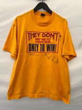 Vintage 1988 Police Academy Training T-shirt Made in USA XL Tee Yellow RARE