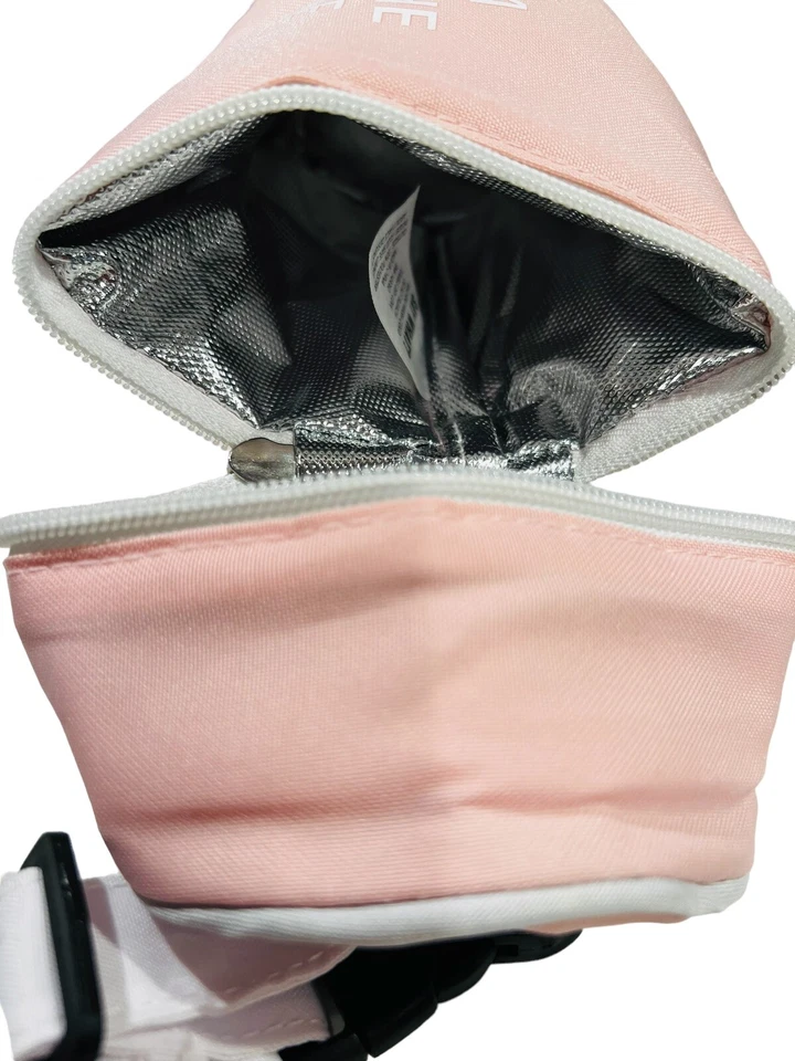 Bolsa de biberón bolsa calentador enfriador casa blanco rosa Foto 4 de 4
