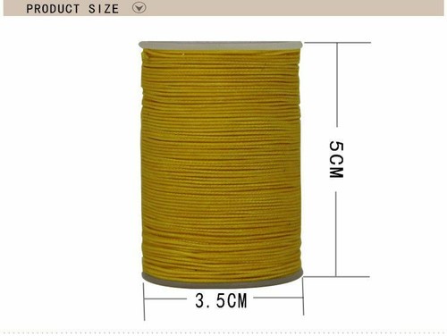 Professional 8 Strands Waxed Lined Thread 0.6mm 85 hand sewing leathercraft - Picture 5 of 27