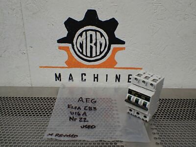AEG U16A Elfa E83 Nr 22 Circuit Breaker 3 Pole Used With Warranty See All Pics