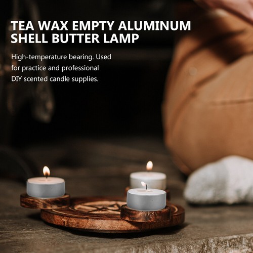 100 Count Aluminum Tea Light Holders For Candle Making Projects - Afbeelding 2 van 12