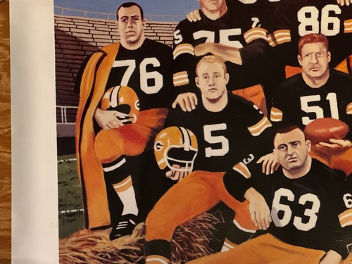 Vintage 1962 Green Bay Packers Vince’s CHAMPS John Chladek S/N LE 20”x16” Poster - Picture 7 of 11