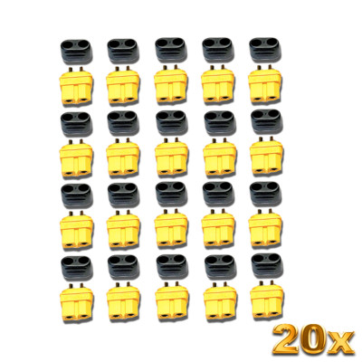 20 Stück Original Amass XT60H XT60 Hochstrom Goldstecker Buchse Female Kappen RC