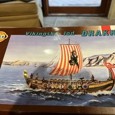 NIB Smer 0902 1/60 Scale Vikingska Lod Drakkar Model Kit Sealed Boat Ship