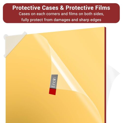 2PCS 12x12 Inch Gold Mirror Acrylic Sheets - Safe Non-Glass Reflective Panels - Picture 6 of 9
