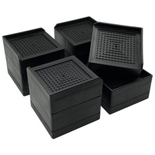 Bed Furniture Risers Adjustable Raise Blocks 1.534 and 6 inch Stilts Heavy Du...