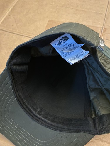 The North Face Quilted Snapback Hat Green One Size Adjustable Lined - Picture 7 of 7