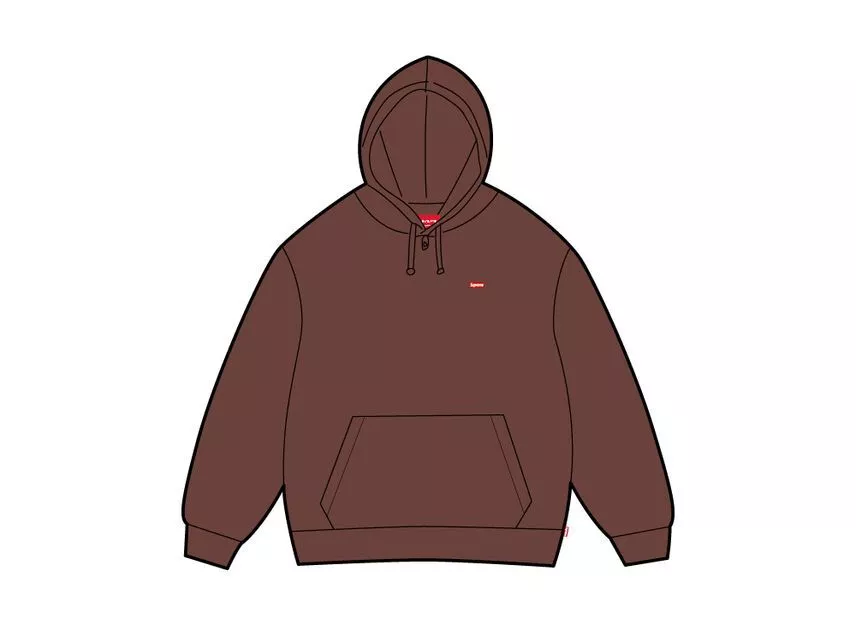 Sweat à capuche marron Supreme petite boîte (24FW)