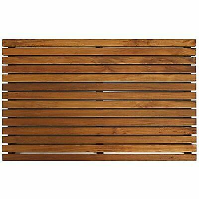Bare Decor Zen Spa Shower Or Door Mat In Solid Teak Wood And Oiled