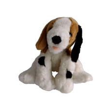 Beagle Puppy Hound Plush Dog White Brown Plush U.S. Toy 8"