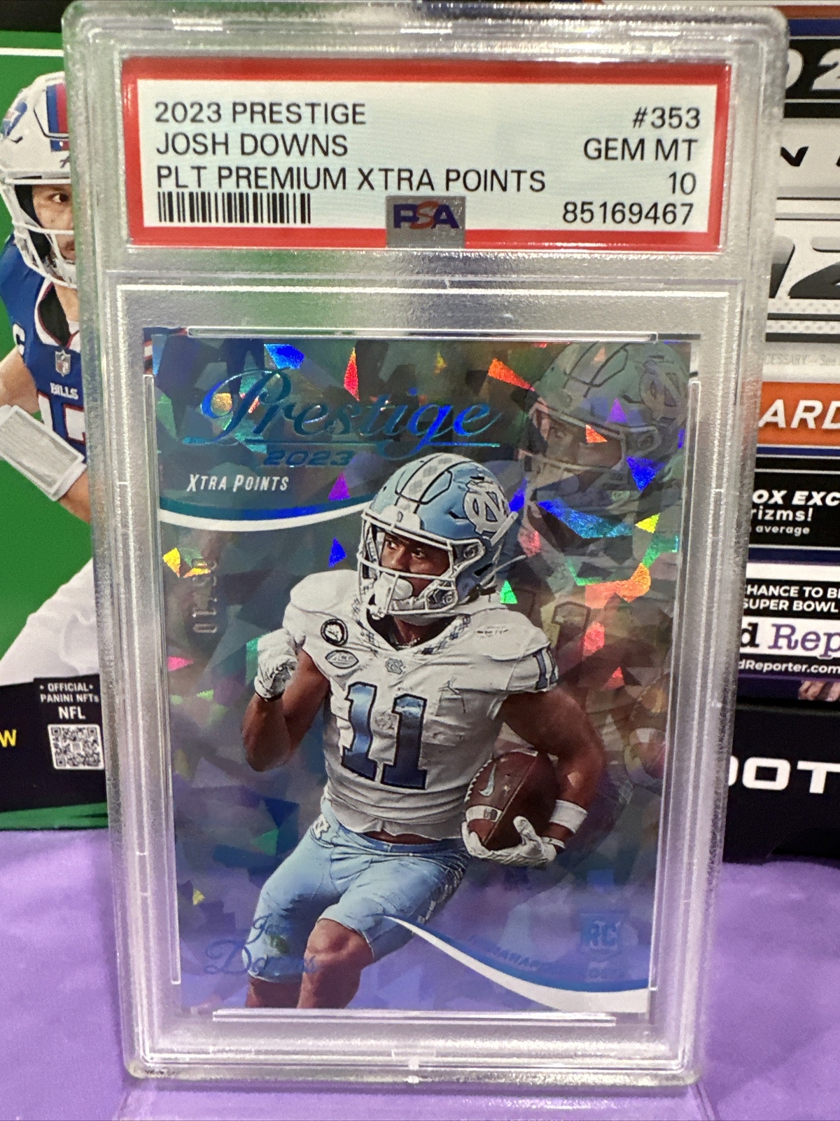 Josh Downs Panini Prestige #353 Platinum Premium Xtra Points