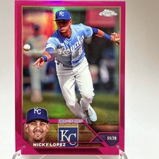2023 TOPPS CHROME UPDATE NICKY LOPEZ PINK 198/399