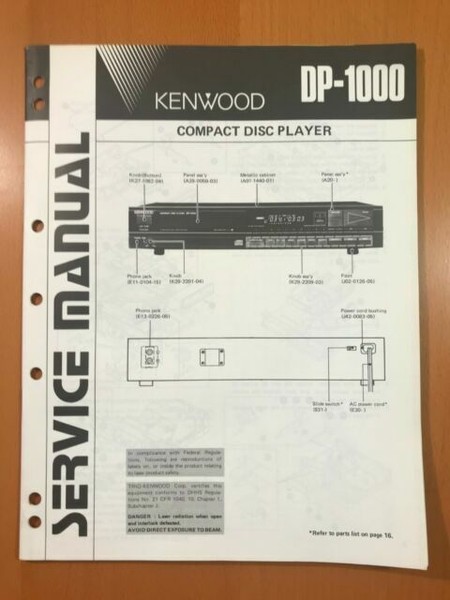 Kenwood Dp 1000 Cd Player Original Promotional Product Leaflet Ad M015y For Sale Online Ebay