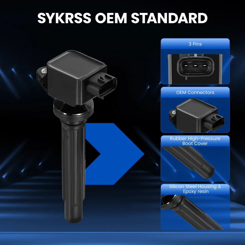 4 bobinas de encendido de repuesto para Suzuki SX4 L4 2007 2008 2009 2,0 L UF562 UF-562 Foto 2 de 4