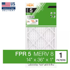 14 x 36 x 1 Standard Pleated Air Filter FPR 5...