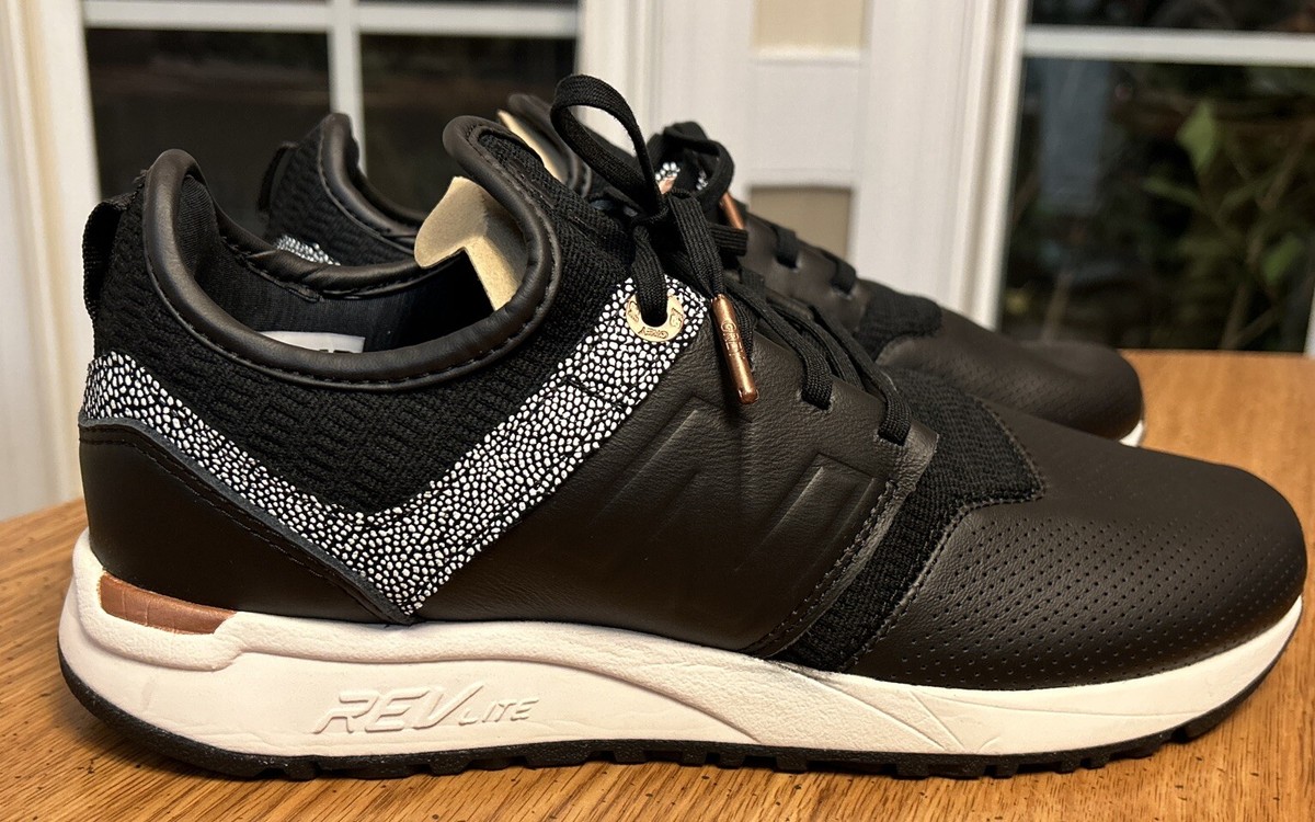 NIB! New Balance Women's 247 WRL247GY Black/White Tennis Shoes