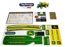PEG PEREGO ADESIVI TRATTORE JD GROUND FORCE MMEV1657 -nuovo-Italia