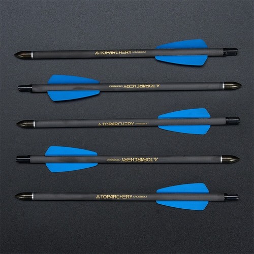 12 STÜCK 7.5“ Carbon Bolzen Pfeile Spine 350 OD7.5 Vanes für Outdoor-Jagd Bolzen - Bild 3 von 24