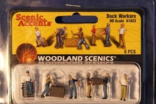 Woodland Scenics - Dock Workers (6 pcs.)  - HO Scale - A1823