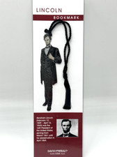 David Howell & Co. NEW Abraham Lincoln Metal Bookmark w/ Tassel - USA Made
