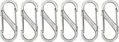 New Nite Ize S-Biner No. 1 6 Pack SB1-11-6R3