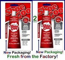 SOLD OUT!................2 tubes Shoe Goo 3.7 clear Large Tube ~ Fresh New Stock