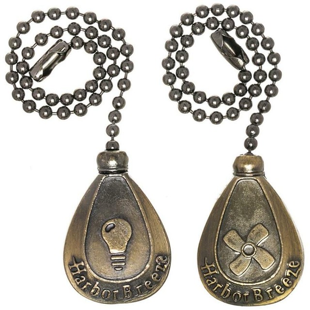 Harbor Breeze 12 Pack Antique Brass Polished Brass Ceiling Fan