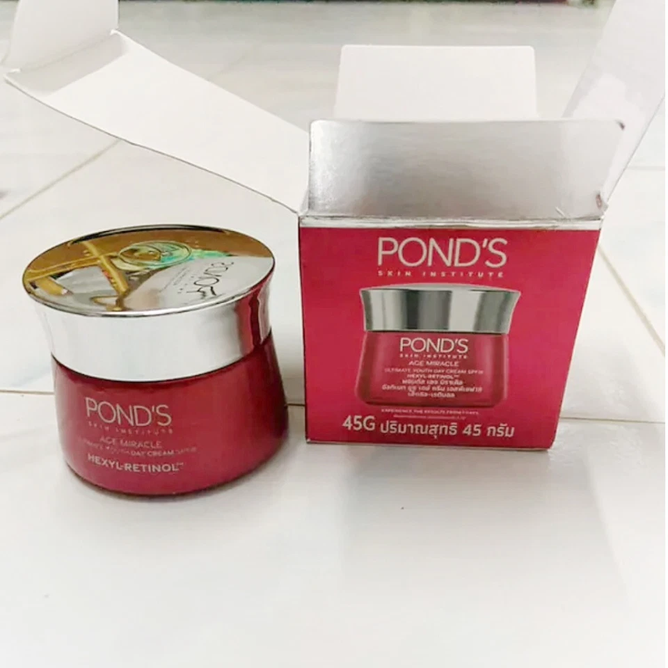 Pond's Age Miracle Ultimate Youth Day Cream SPF 18 Hexyl-Retinol Treatment 45gx1 - Image 4 of 4