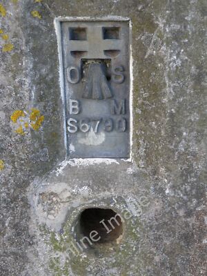 Foto 6x4 Unterputz Halterung Bankmark Blatherwycke befestigt am Trigpunkt n c2010