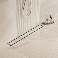 Neodrain 48" 48 inch Linear Shower Drain Flat & Tile Insert Grate SS ZA3-48-T02
