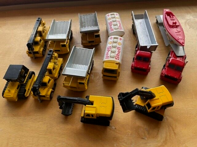 Majorette diecast construction vehicles and semi-trucks-image