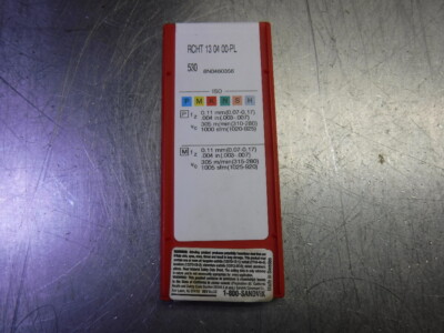 Sandvik Cermet Inserts QTY10 RCHT13 04 00-PL 530 (LOC2753B)
