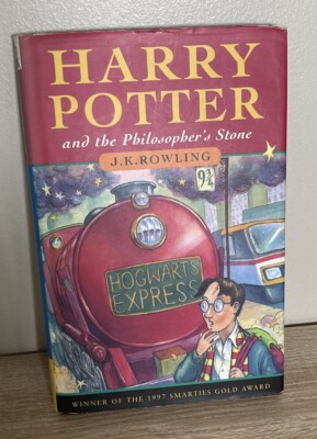 Harry Potter & Philosophers Stone Ted Smart Bk 1st Edition 8th Print HB Dust Cov