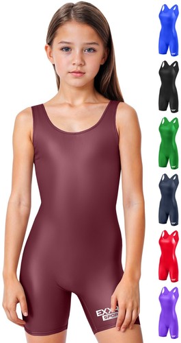 Exxact Sports hochgeschnittenes Jugend Mädchen Wrestling Singlet, vollflächige Singlets - Bild 33 von 54