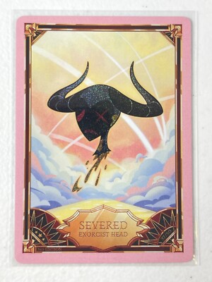 Hazbin Hotel Trading Card PINK FOIL SEVERED EXORCIST HEAD Second