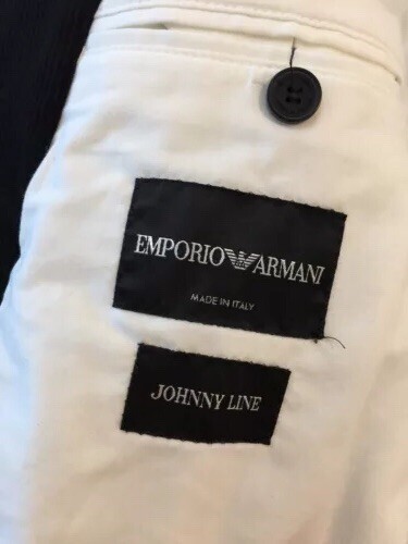Neu mit Etikett Emporio Armani Johnny Line kragenloses Smoking Abendessen Jacke 48 38R $ 1395 - Bild 9 von 12