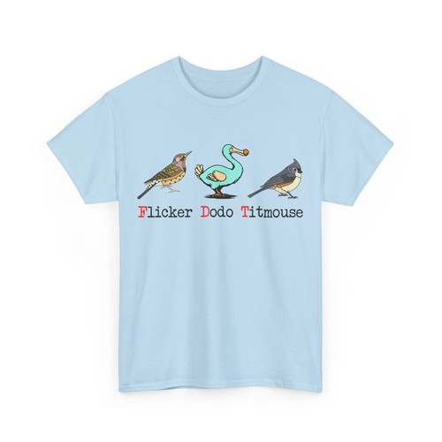 Flicker Dodo Meisen Vogelliebhaber T-Shirt - Bild 10 von 12