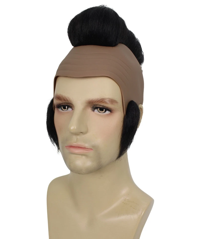 Peruca masculina adulta Tough Black Guy T Mohawk, HM-1569 - Imagem 2 de 4