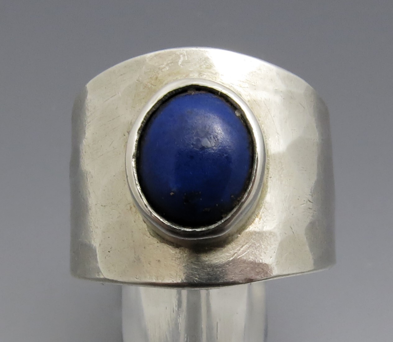 REIF-DESIGN - ANTIK STYLE LAPIS RING - 999 FEINSILBER