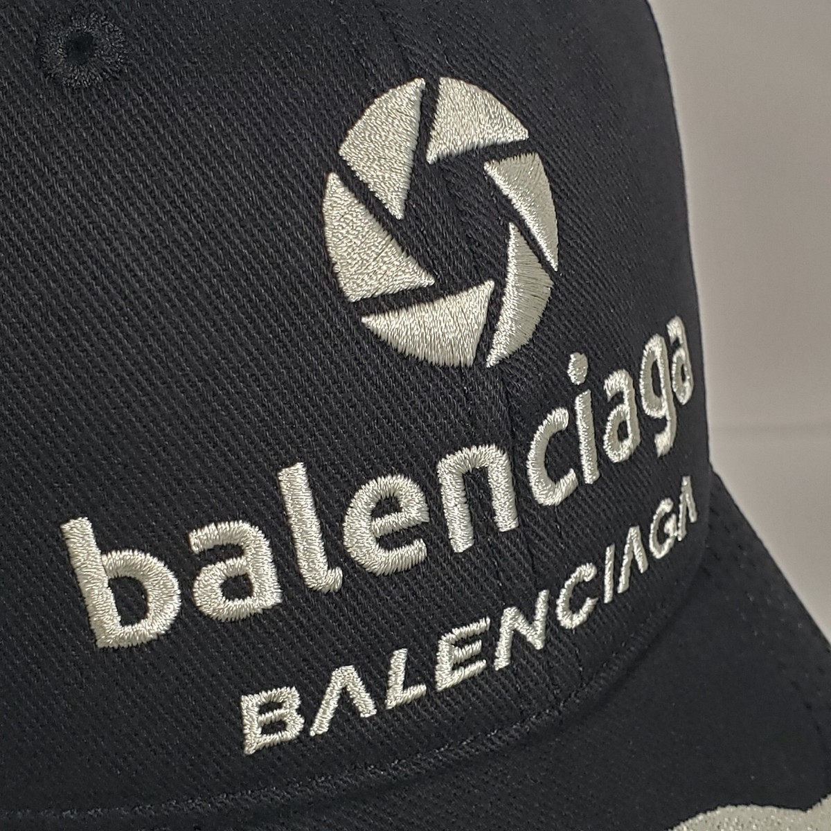 Balenciaga Racer Hat Adjustable Hook & Loop Embroidered Balenciaga Racer Hat Adjustable Hook & Loop Embroidered