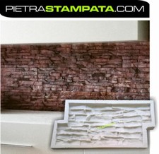 Gummi Gießform Wandverkleidung Verblender Klinker Schalungsform Schieferstruktur