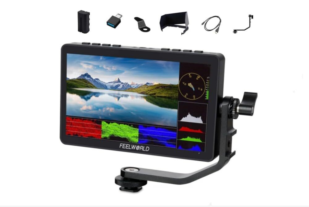 FEELWORLD F5 Prox 5.5" 1600nit High Bright Touch Screen 4K HDMI DSLR (B0M)