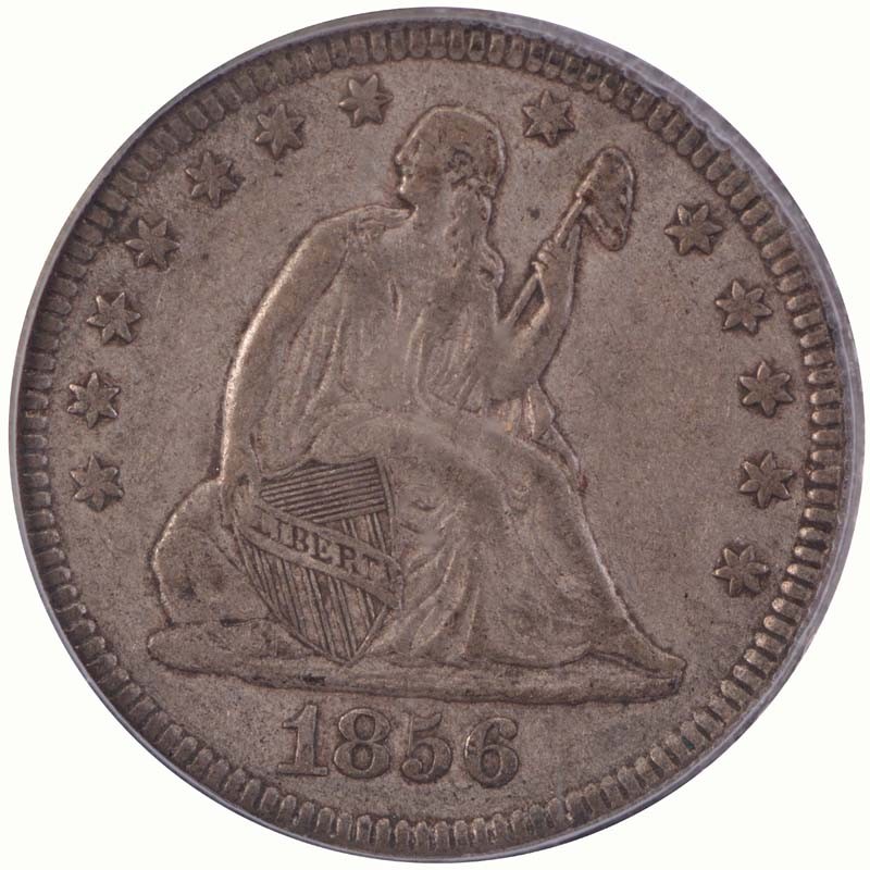 1856-Seated-Quarter-For-Grading