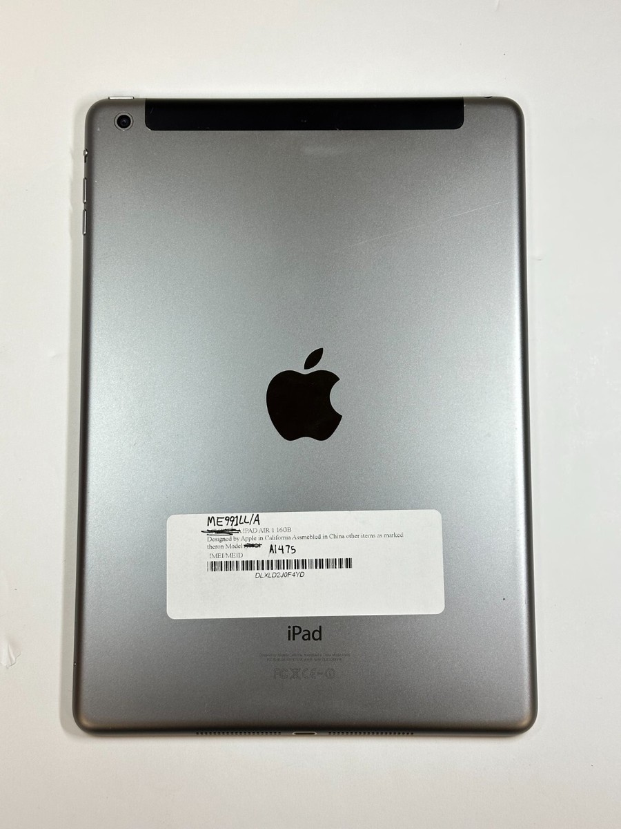 Apple iPad Air A1475 16GB (Wi-Fi + Cellular Unlocked) Black
